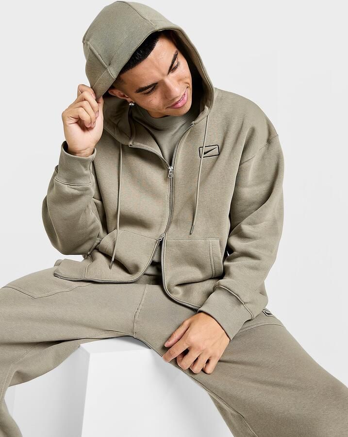 Nike Street Fleece Full Zip Hoodie Groen- Heren Groen