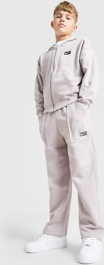Nike Street Fleece Open Hem Joggers Junior Grijs Kind Grijs