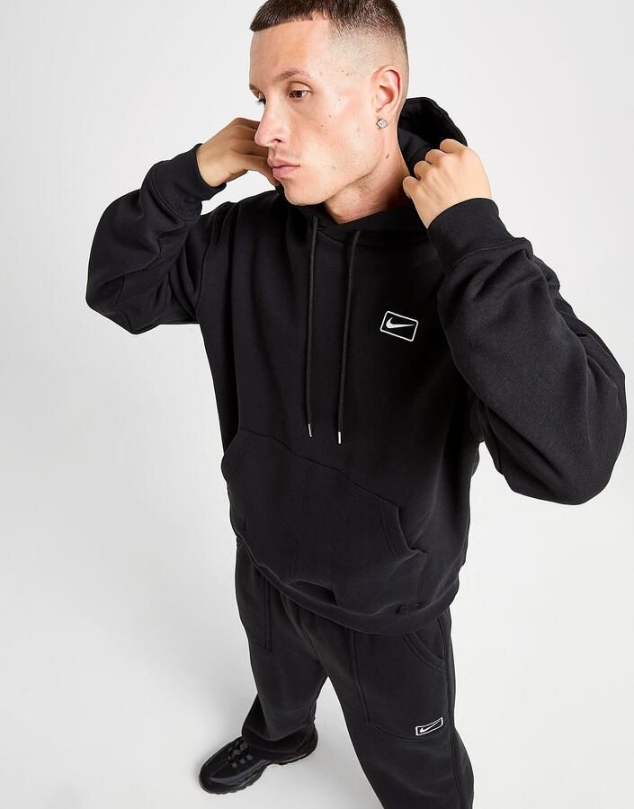 Nike Street Fleece Overhead Hoodie Zwart- Heren Zwart