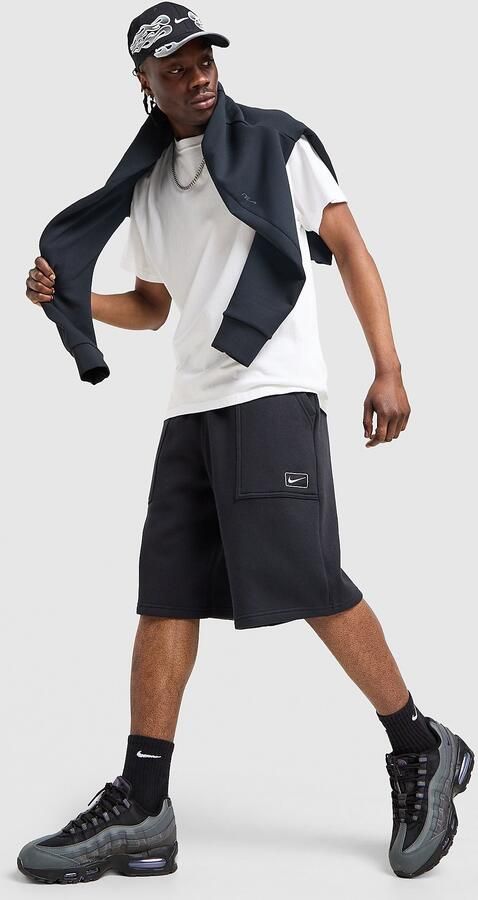Nike Street Fleece Shorts Zwart- Heren Zwart