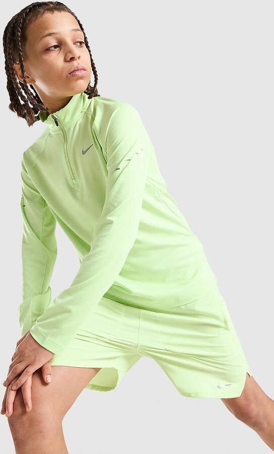 Nike Stride Dri-FIT 1 4 Zip Top Junior Groen