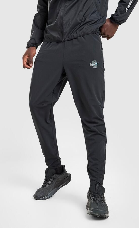 Nike Stride Graphic Woven Track Pants Zwart- Heren Zwart
