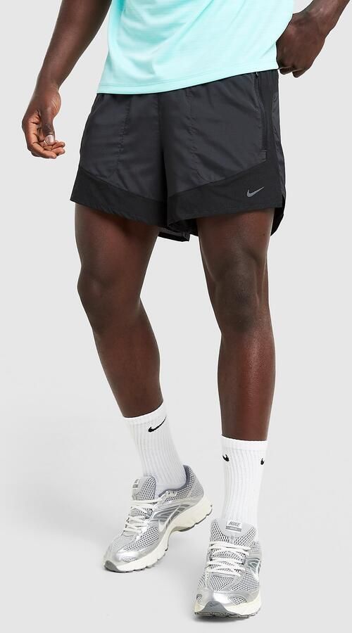 Nike Stride Plus Shorts Zwart- Heren Zwart