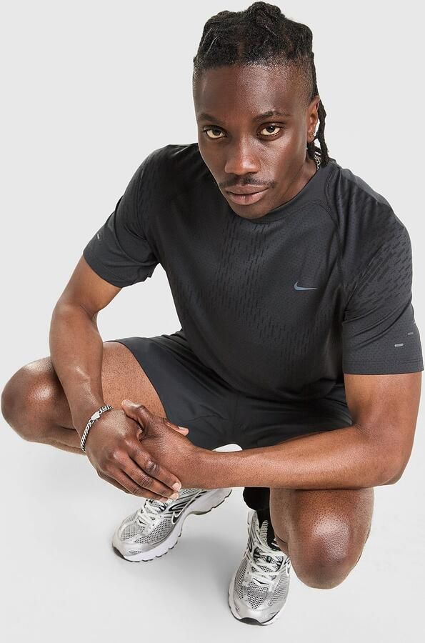 Nike Stride Plus T-Shirt Zwart- Heren Zwart