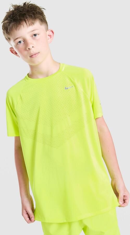 Nike Stride T-Shirt Junior Geel Kind Geel