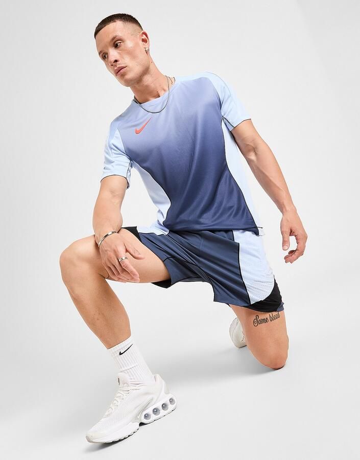 Nike Strike+ Fade T-Shirt Blauw- Heren Blauw