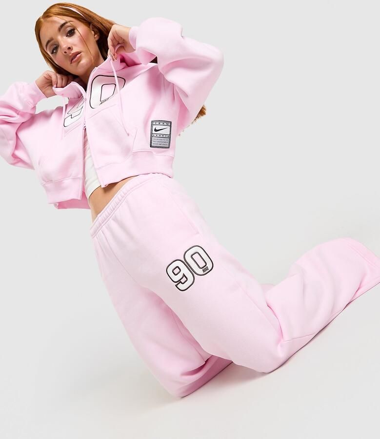 Nike Studio 90 Wide Leg Joggers Roze- Dames Roze