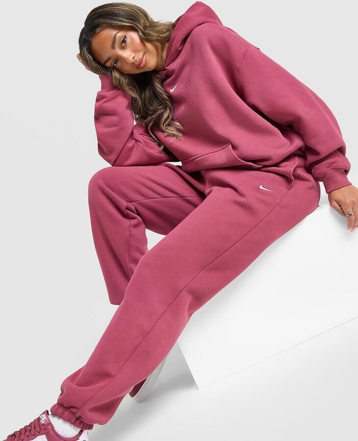 Nike Studio Fleece Oversized Joggers Roze- Dames Roze