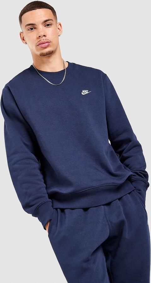 Nike Sweatshirt van fleece voor heren Sportswear Club Blauw- Heren Blauw - Foto 3
