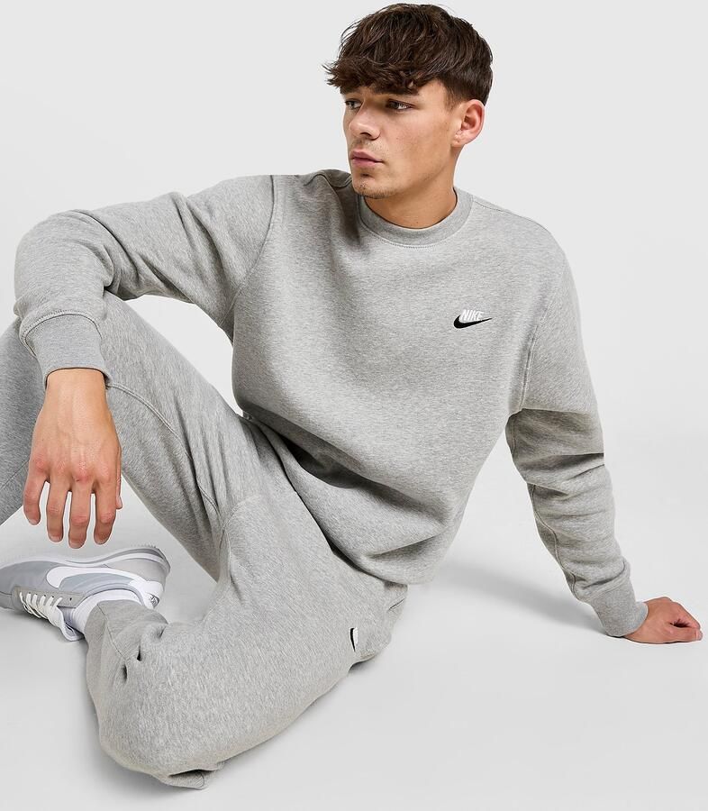 Nike Sweatshirt van fleece voor heren Sportswear Club Grijs- Heren Grijs