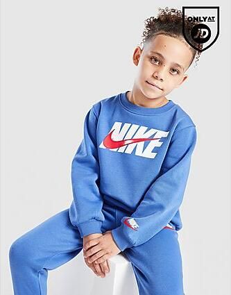 Nike Swoosh Fade Crew Tracksuit Children Blauw - Foto 2