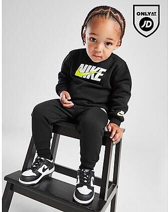 Nike Swoosh Fade Crew Tracksuit Infant Black Kind Black