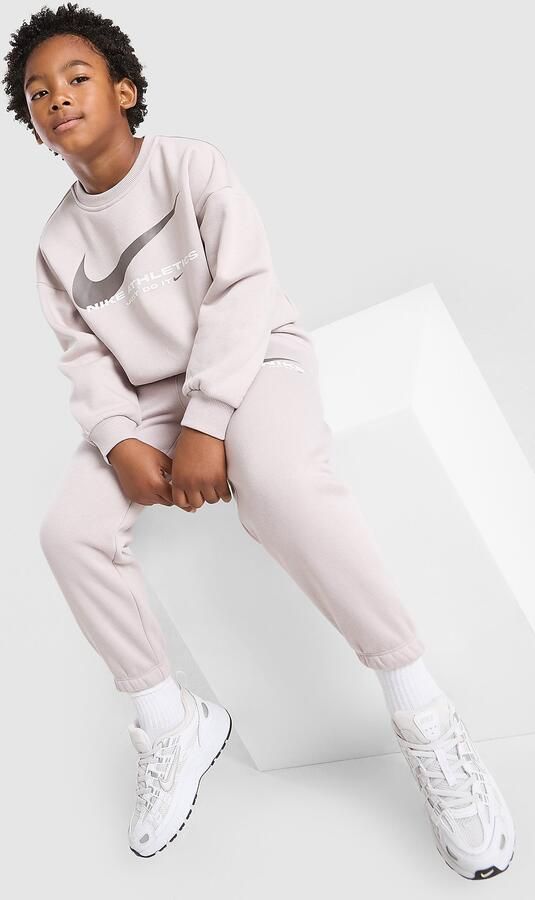 Nike Swoosh Fleece Tracksuit Children Bruin Kind Bruin
