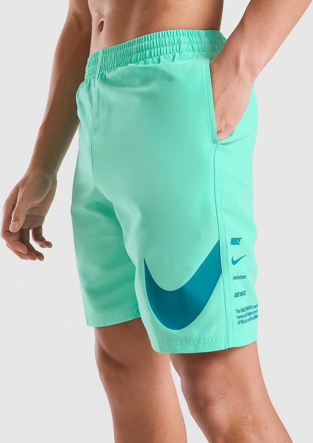 Nike Swoosh Swim Shorts Junior Blauw