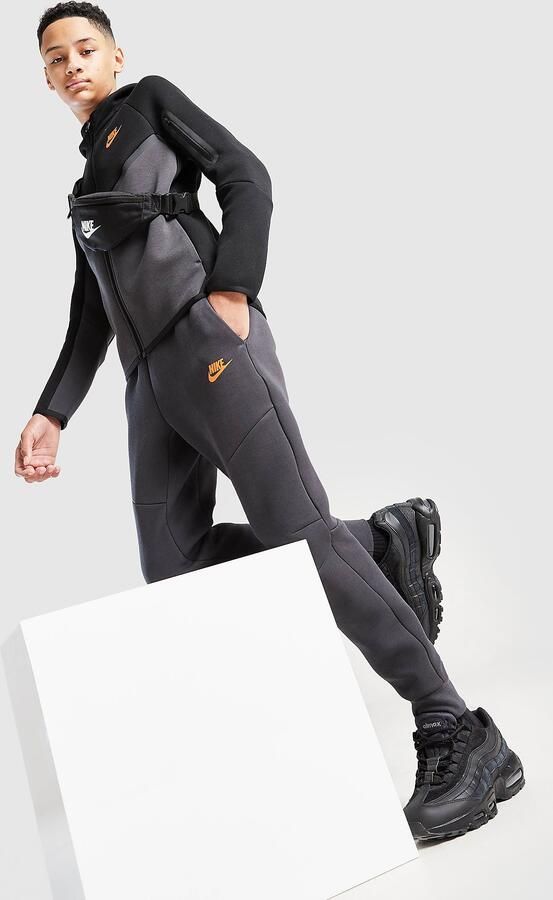Nike Tech Colour Block Joggers Junior Grijs Kind Grijs
