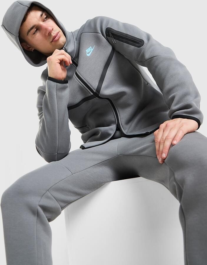 Nike Tech Fleece Full Zip Hoodie Heren Grijs- Heren Grijs