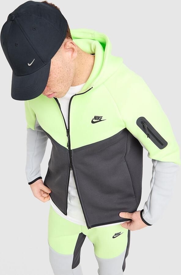Nike Tech Fleece Full Zip Hoodie Heren Groen- Heren Groen
