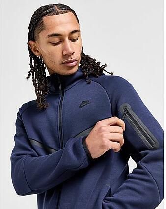 Nike Tech Fleece Full Zip Hoodie Heren Obsidian- Heren Obsidian