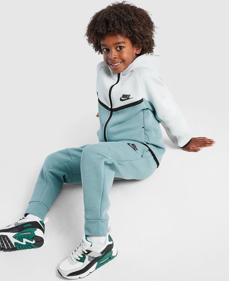 Nike Tech Fleece Tracksuit Children Blauw Kind Blauw