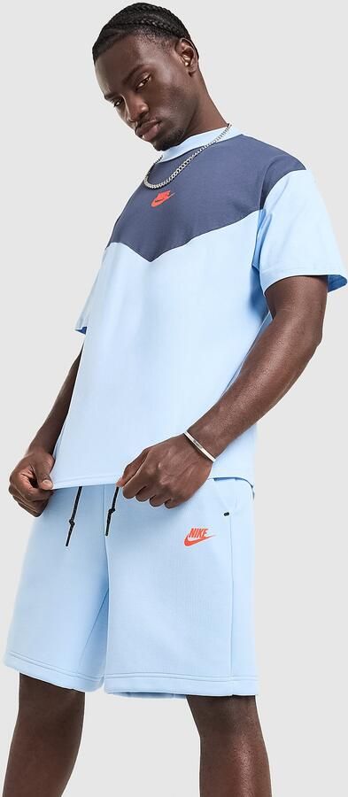 Nike Tech Mix T-Shirt Blauw- Heren Blauw