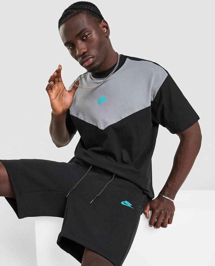 Nike Tech Mix T-Shirt Zwart- Heren Zwart