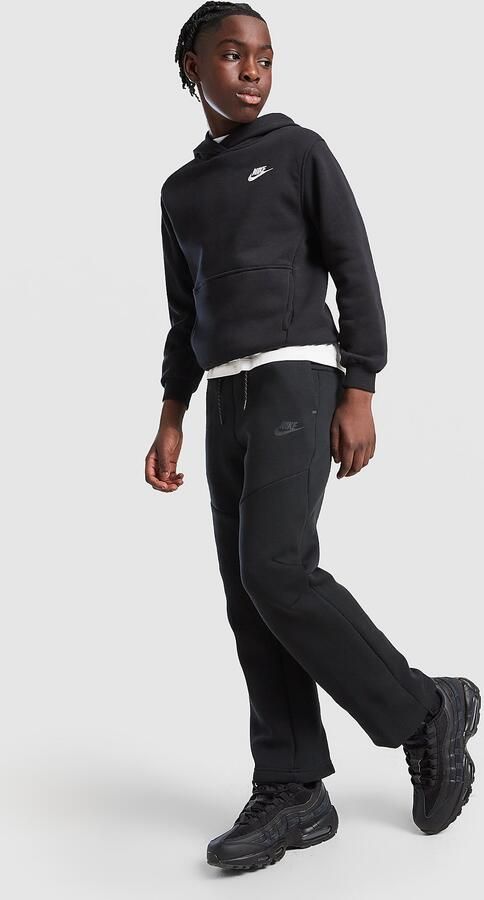 Nike Tech Open Hem Joggers Junior Zwart Kind Zwart