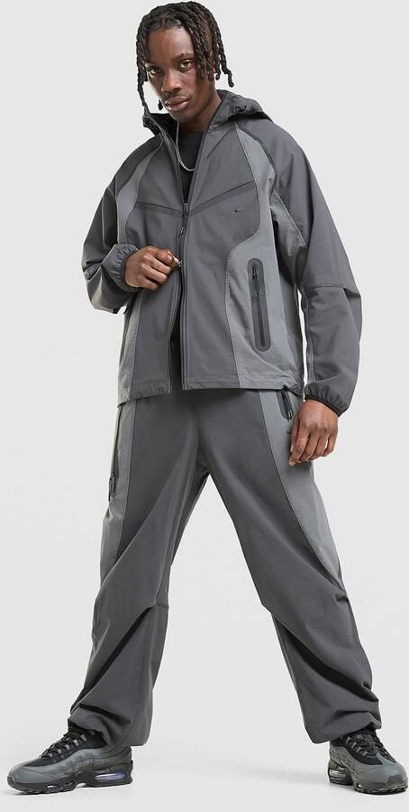 Nike Tech Pro Oversized Woven Track Pants Grijs- Heren Grijs