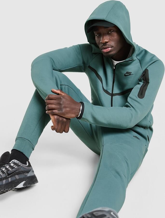 Nike Tech Windrunner herenjack van fleece met rits over de hele lengte Tech Grijs- Heren Grijs
