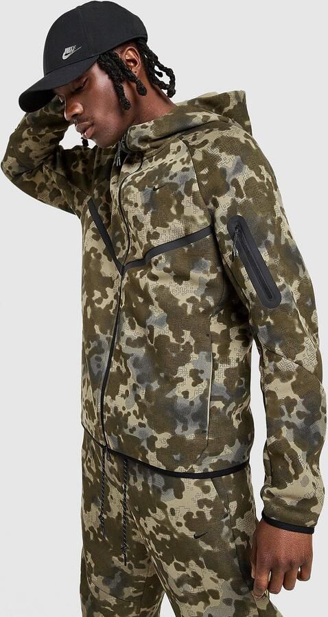 Nike Tech Full-Zip Fleece Camo Windrunner Jacket Men Trainingspakken camouflage Maat XL Kleding - Foto 4