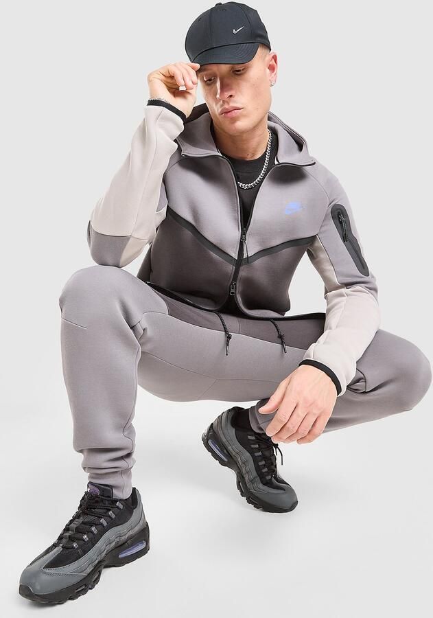 Nike Tech Windrunner herenjack van fleece met rits over de hele lengte Tech Zwart- Heren Zwart