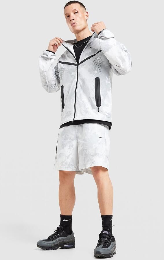 Nike Tech Woven Camo Shorts Grijs- Heren Grijs
