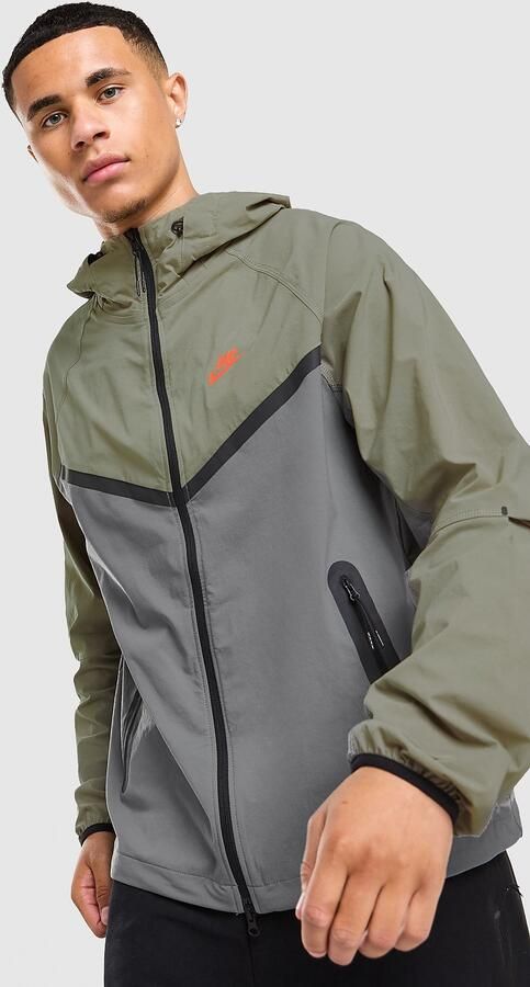 Nike Tech Woven Full Zip Jacket Grijs- Heren Grijs