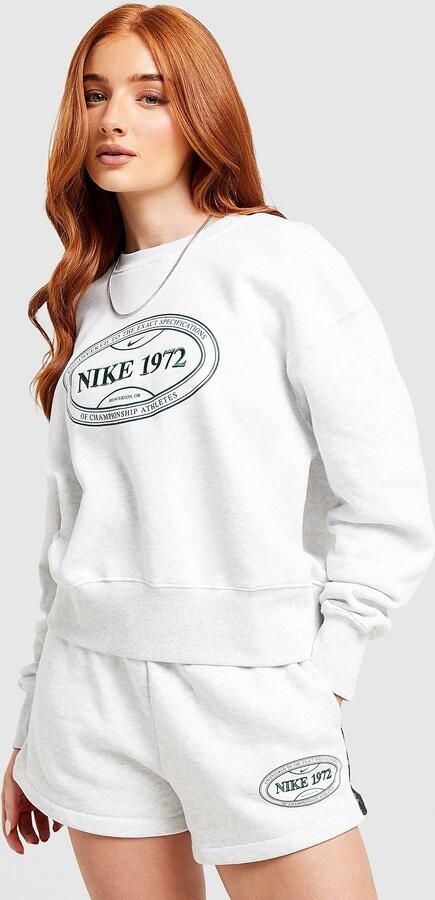 Nike Tennis 1972 Crew Sweatshirt Grijs- Dames Grijs