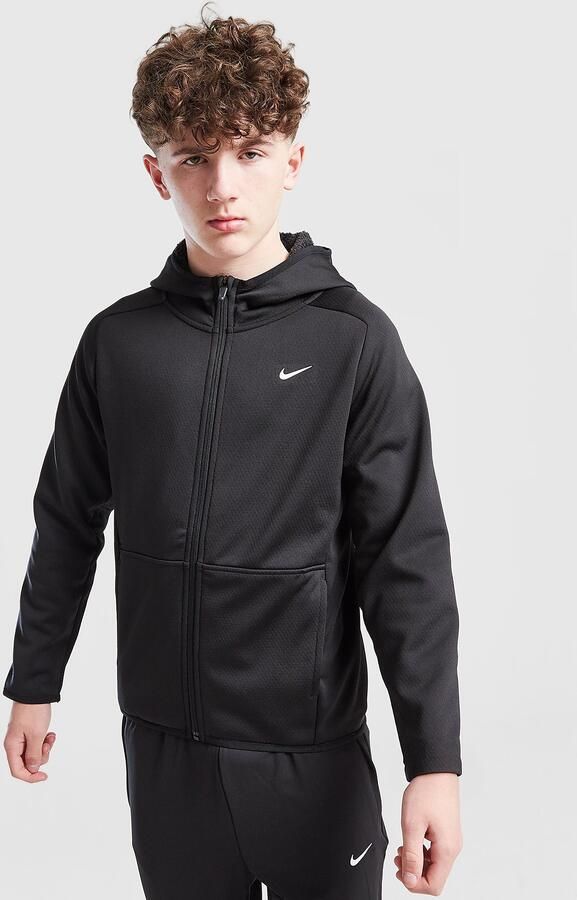 Nike Therma-FIT Winterse trainingshoodie voor kids Zwart Kind Zwart