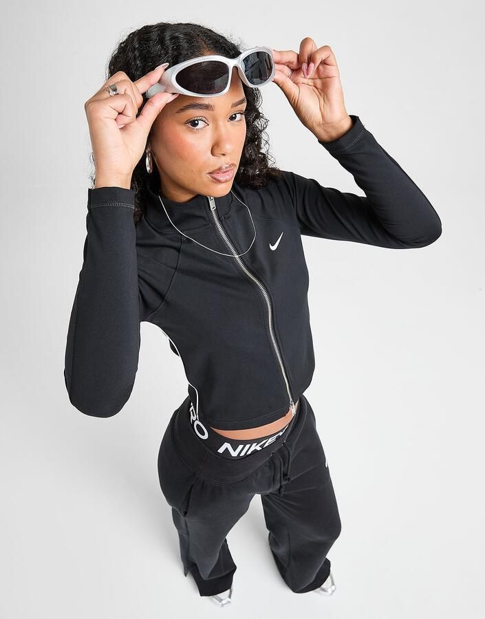 Nike Training GLS Full Zip Top Zwart- Dames Zwart
