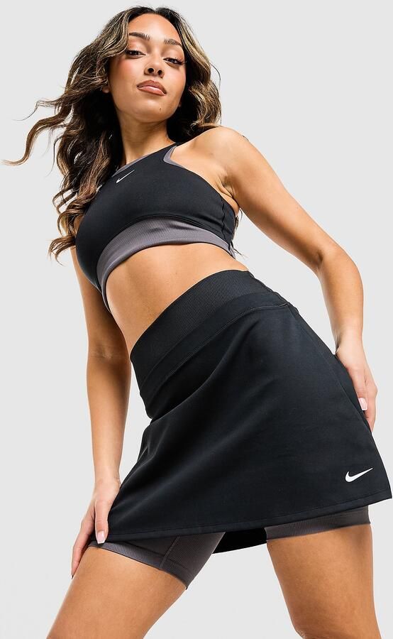 Nike Training One Colour Block Skirt Zwart- Dames Zwart