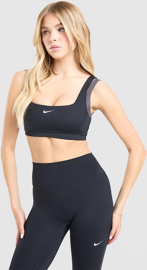 Nike Training One Double Strap Sports Bra Zwart- Dames Zwart
