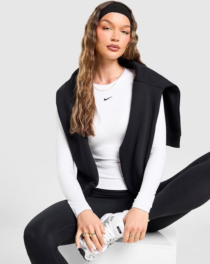 Nike Training One Foundation Long Sleeve Top Wit- Dames Wit