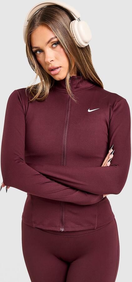 Nike Training One Full Zip Jacket Rood- Dames Rood