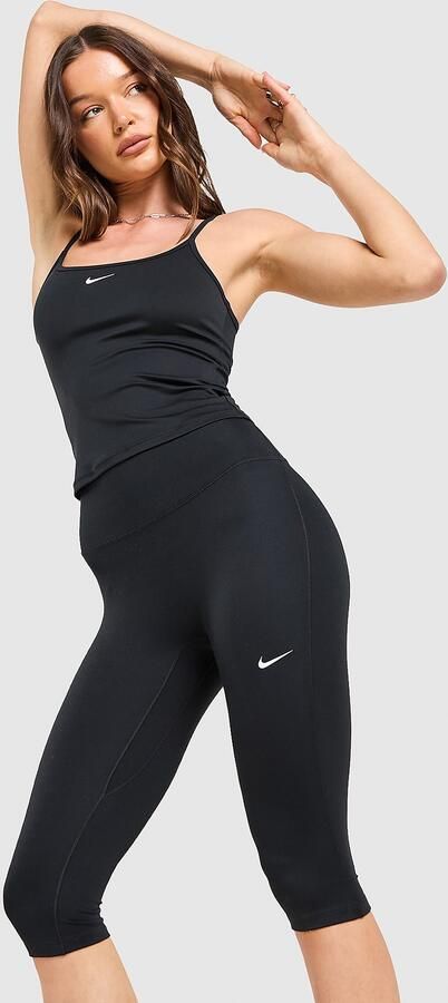 Nike Training One High-Waisted Capri Leggings Zwart- Dames Zwart
