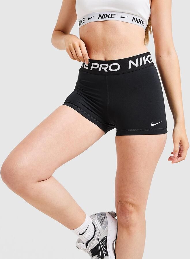 Nike Training Pro 3" Shorts Dames" Zwart- Dames Zwart - Foto 4