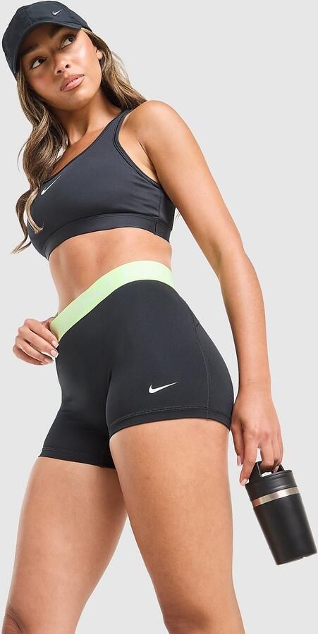 Nike Training Pro 3" Shorts Zwart- Dames Zwart