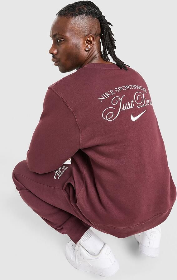 Nike Varsity Crew Sweatshirt Rood- Heren Rood