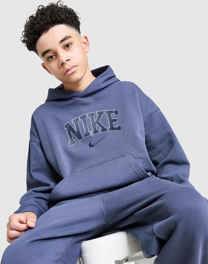 Nike Varsity Graphic Hoodie Junior Blauw Kind Blauw