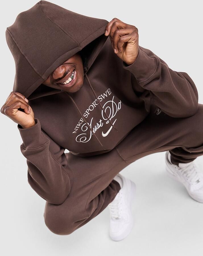 Nike Varsity Hoodie Bruin- Heren Bruin