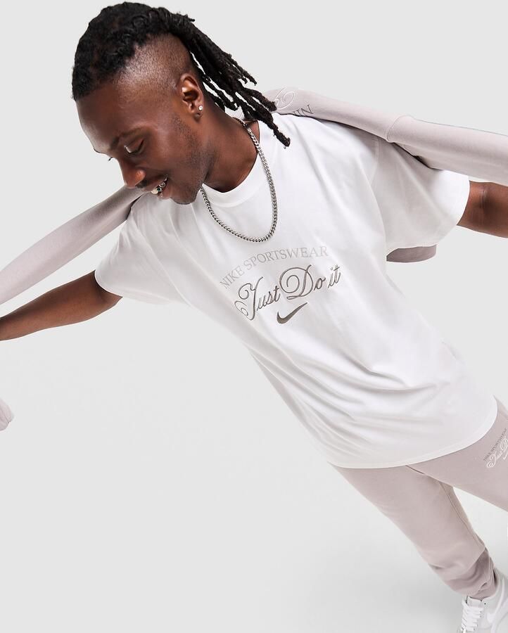 Nike Varsity T-Shirt Wit- Heren Wit