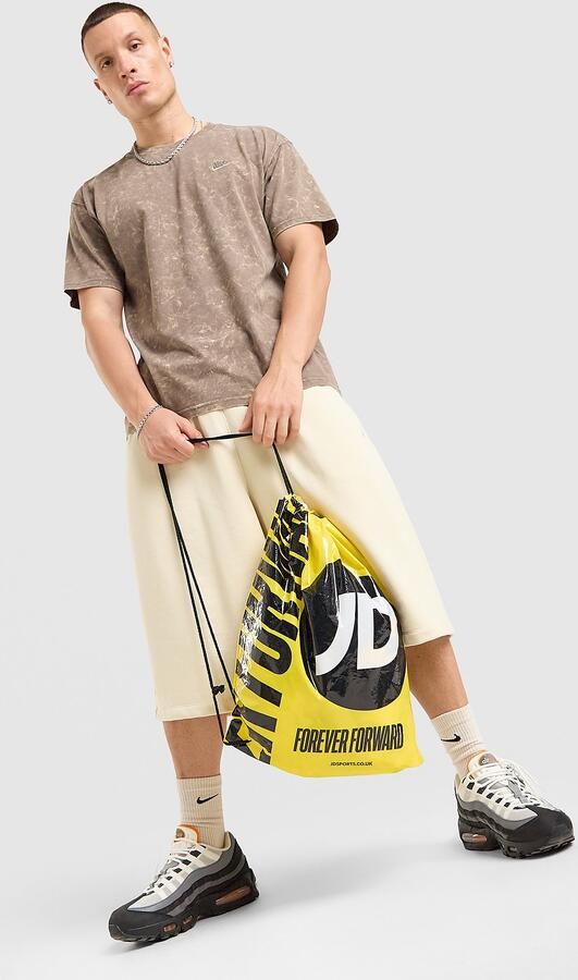 Nike Washed T-Shirt Bruin- Heren Bruin