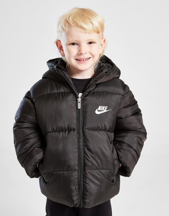 Nike Wide Baffle Puffer Jacket Children Zwart