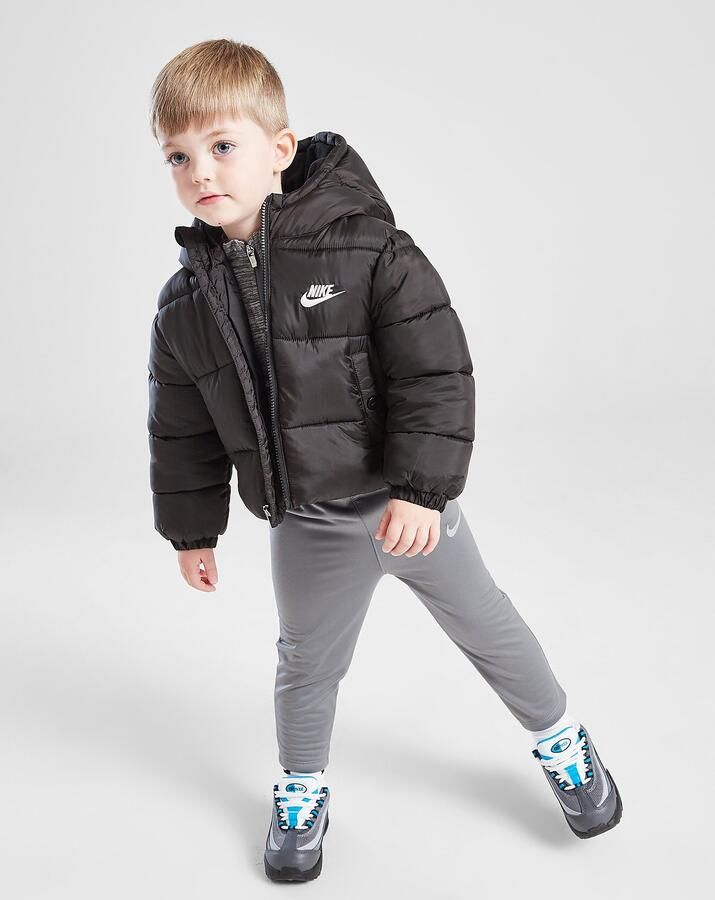 Nike Wide Baffle Puffer Jacket Infant Zwart