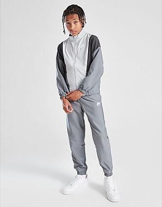 Nike Woven Colour Block Tracksuit Junior Grey Kind Grey